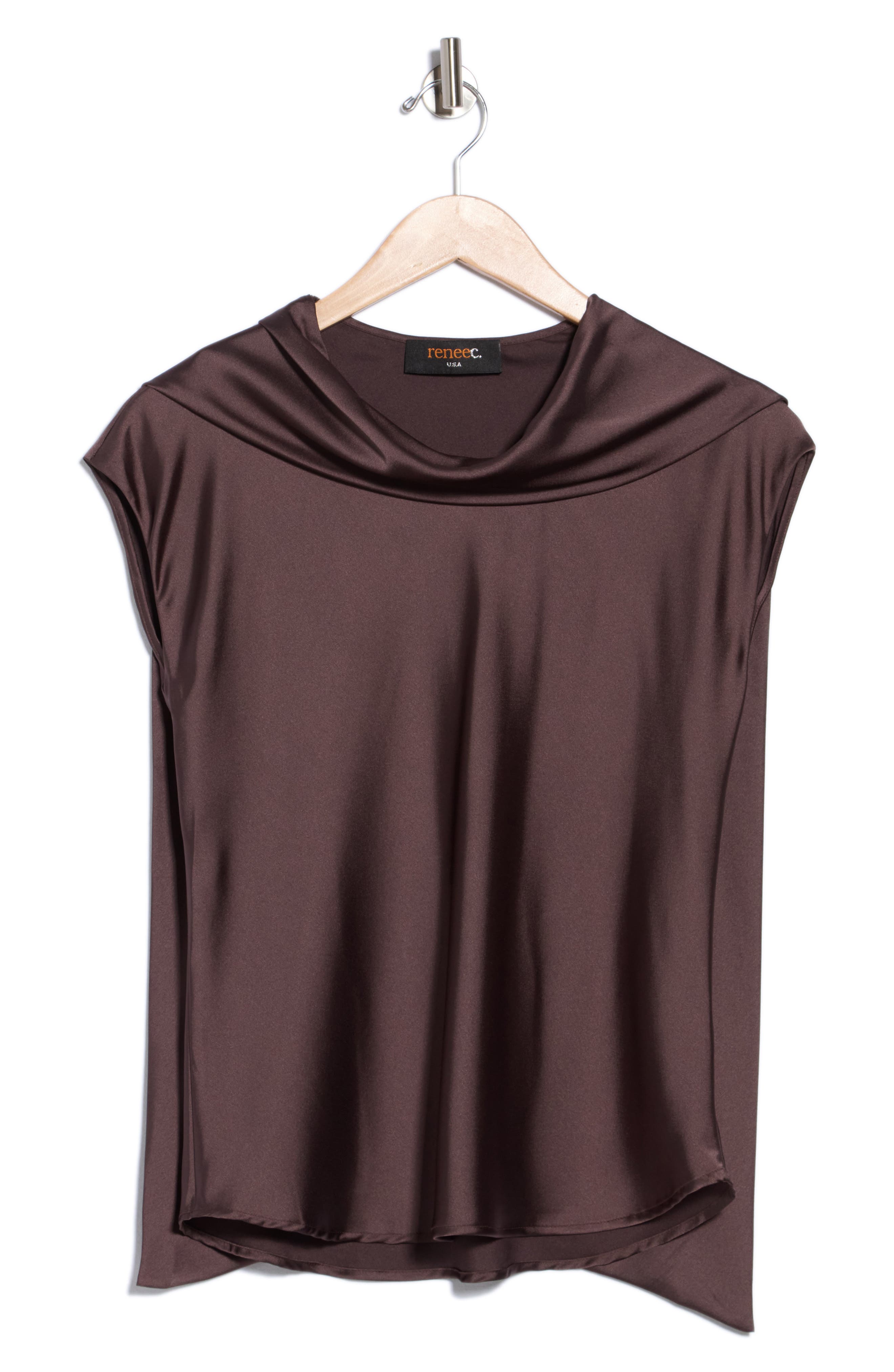 Scarf Detail Short Sleeve Top