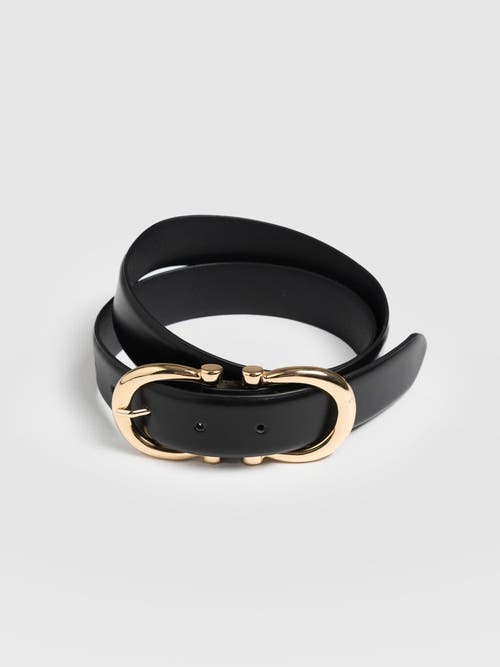 Saint And Sofia Saint + Sofia Chelsea Belt In Black