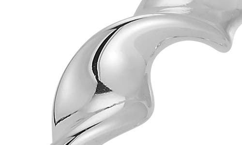 Glaze Jewelry Twisted Hoop Earrings In Silver