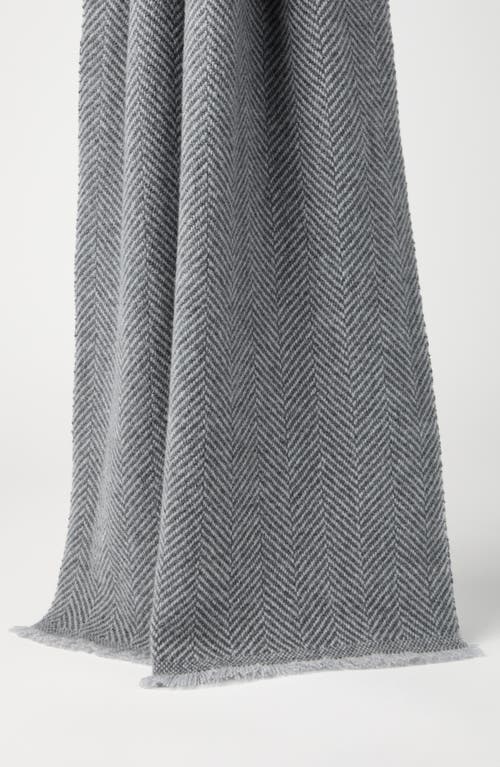 Brunello Cucinelli Cashmere Scarf In Gray