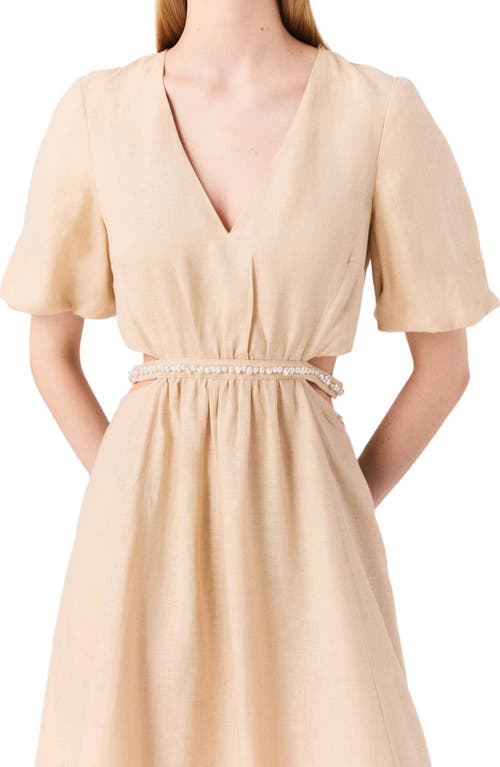 Shop Maje Linen Maxi Dress