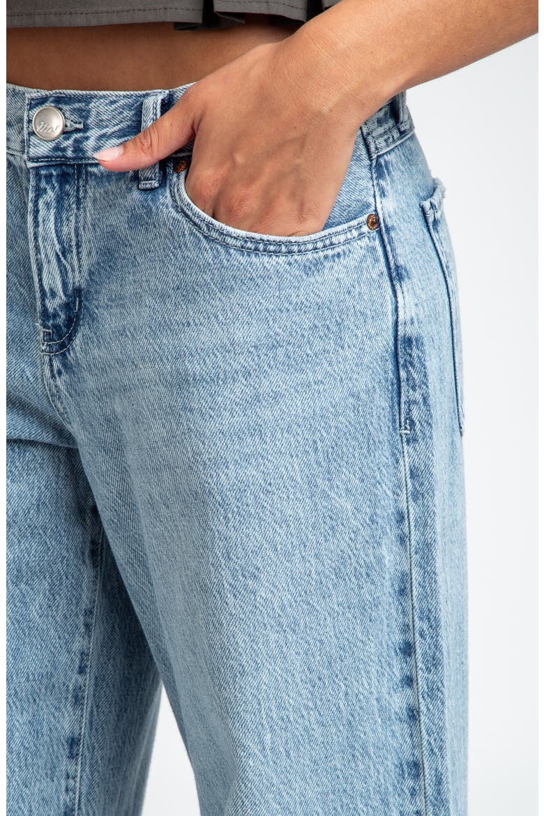 Low Rise Loose Straight Leg Jeans, Alternate, color, BLUE/ BLACK LIGHT MED