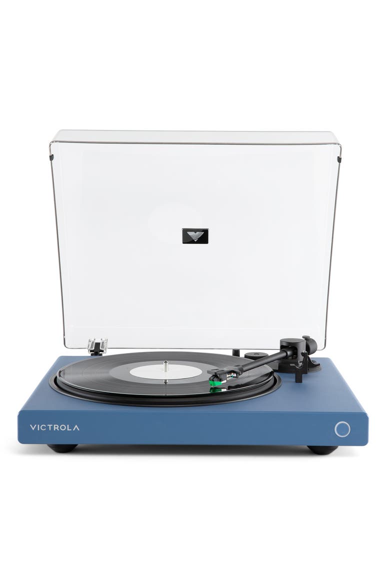 Wave Bluetooth Turntable with Auracast, Alternate, color, Blue