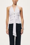 Nocturne Halter Neck Tie Detail Blouse