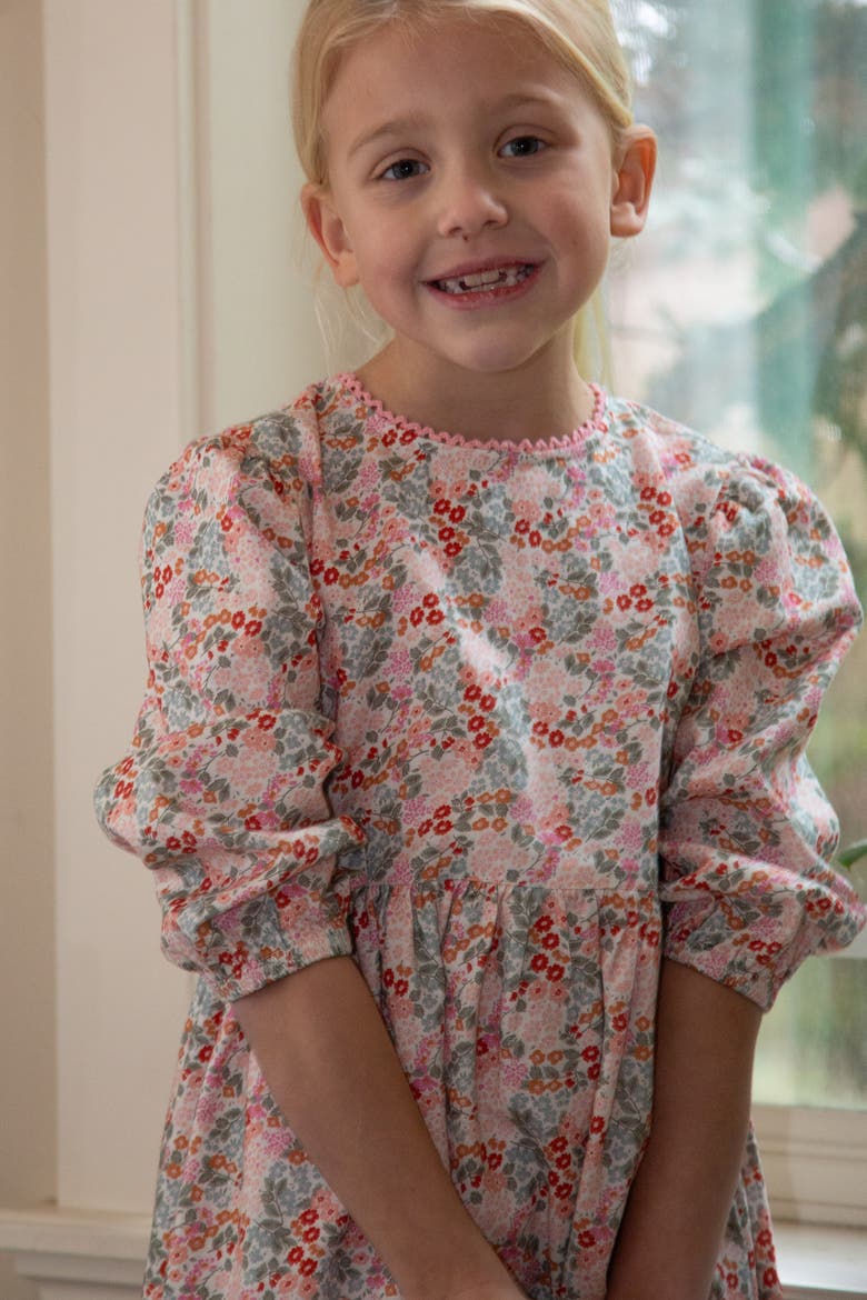 Phoebe Long Sleeves Dress, Alternate, color, Pixie Blooms