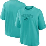 Nike Women's Nike Aqua Miami Dolphins Glory Arch Boxy T-Shirt