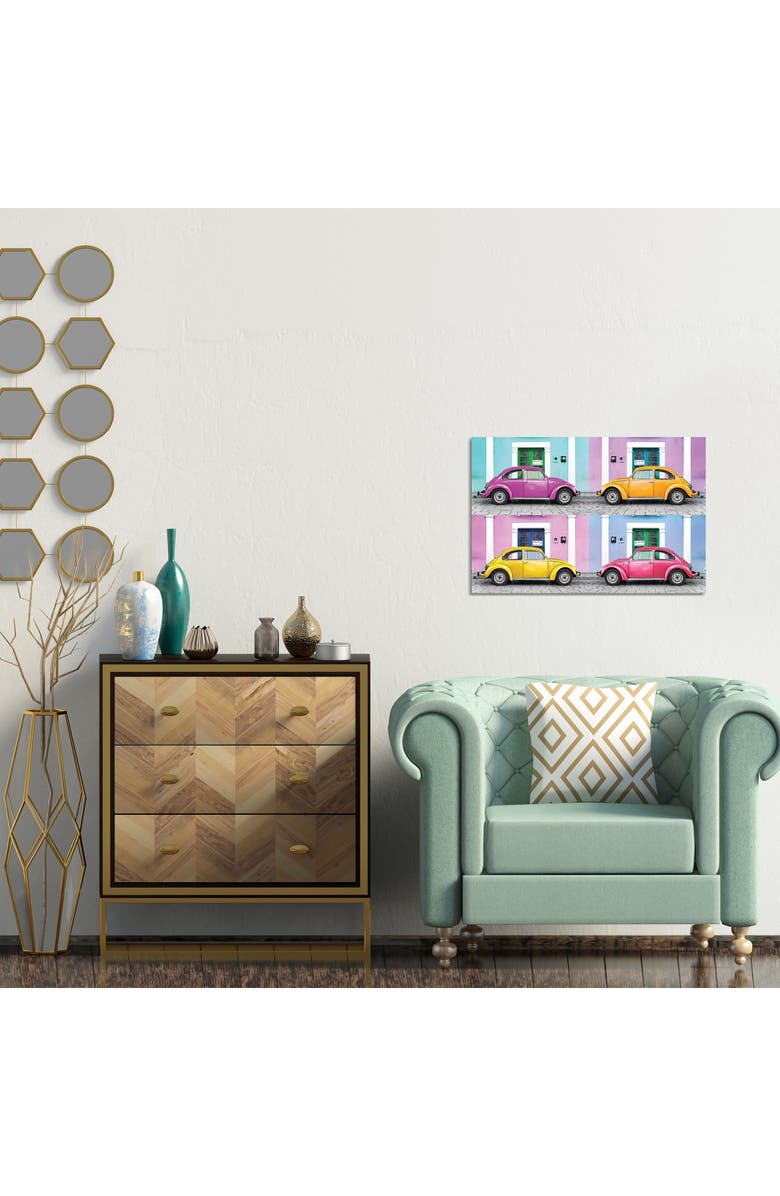 iCanvas Four VW Beetle Cars II by Philippe Hungonnard Canvas Wall Art, Alternate, color, 