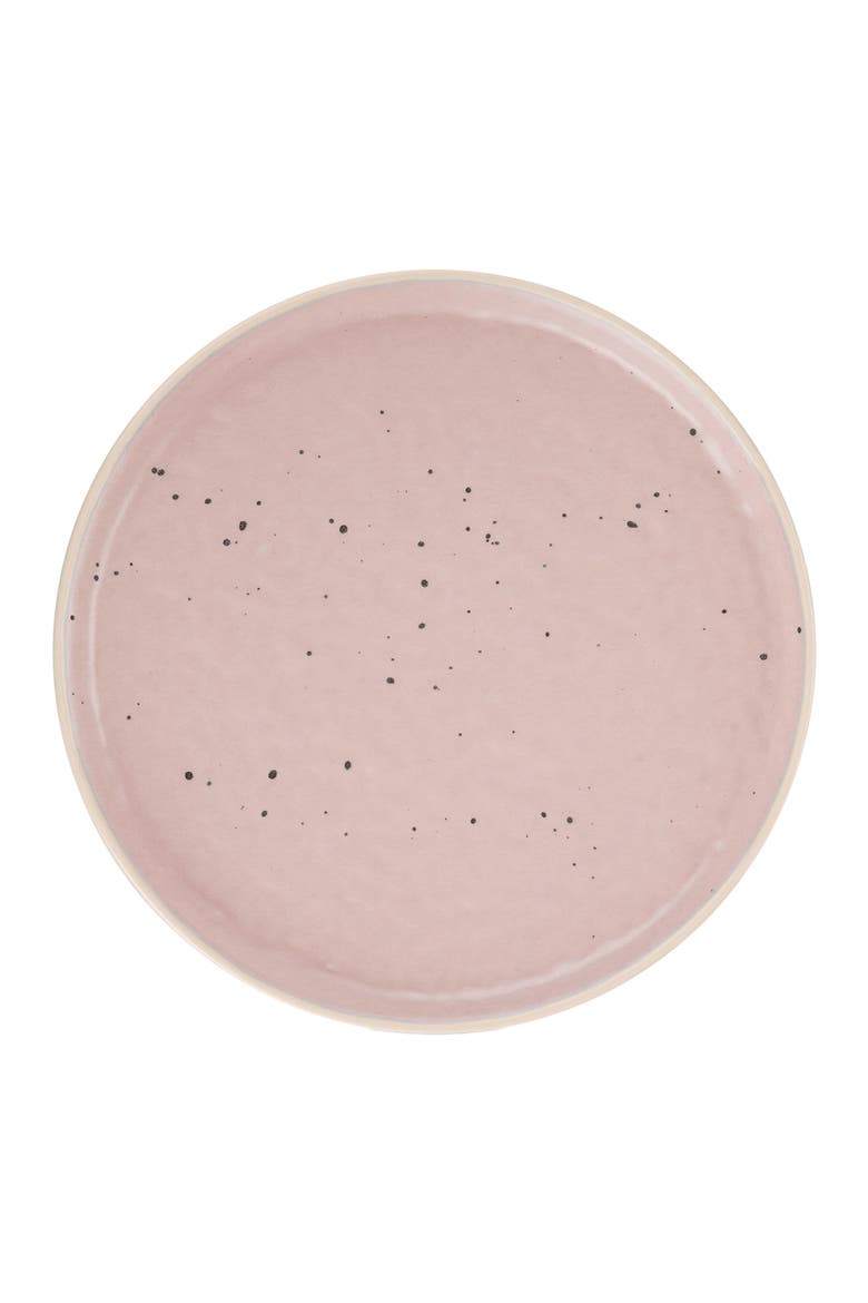 Elena Stoneware 4-Piece Dinner Plate Set, Alternate, color, Pink