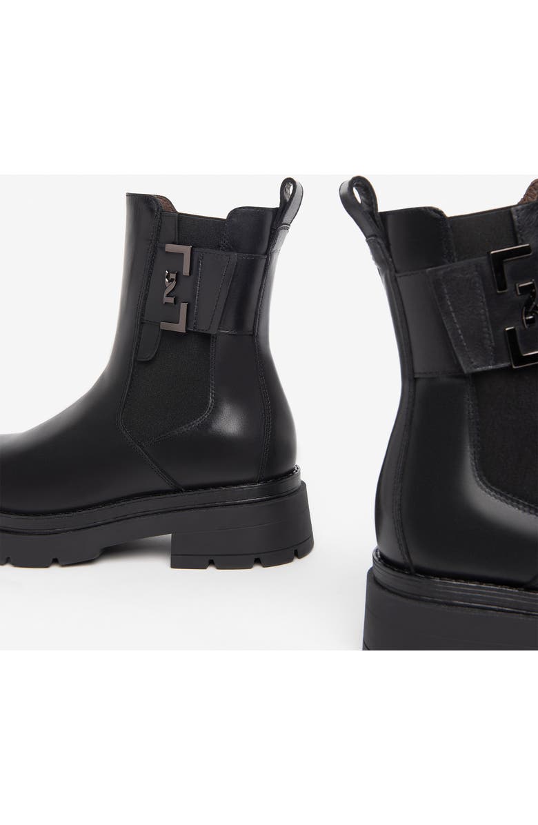 NeroGiardini Logo Plate Lug Sole Chelsea Boot, Alternate, color,