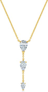 Crislu Oppulent Drops Y-Necklace