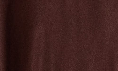Wayf Drawstring Satin Skirt In Brown