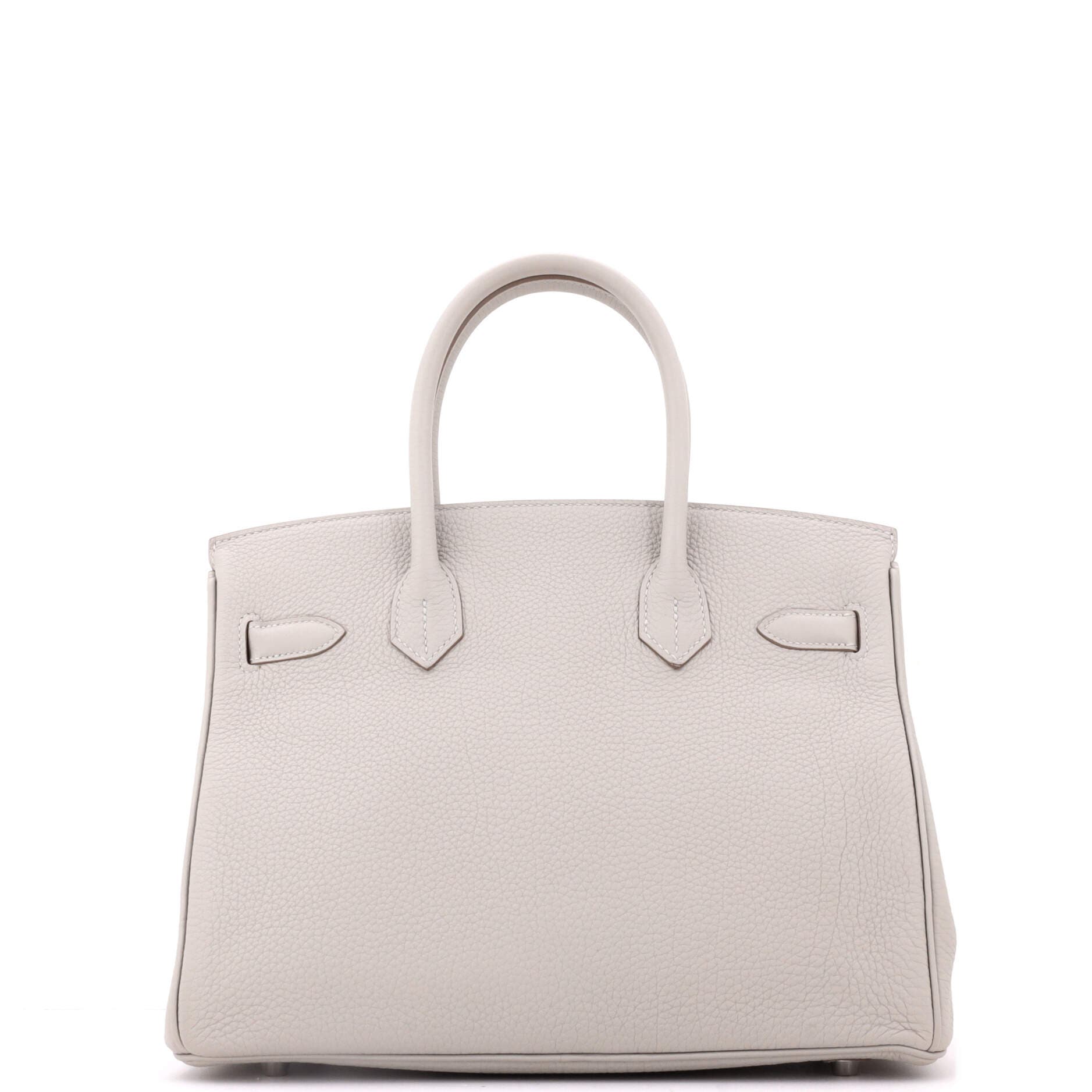 Pre-Owned Hermes Birkin Handbag Grey Togo with Palladium Hardware 30, Alternate, color, Gris Perle