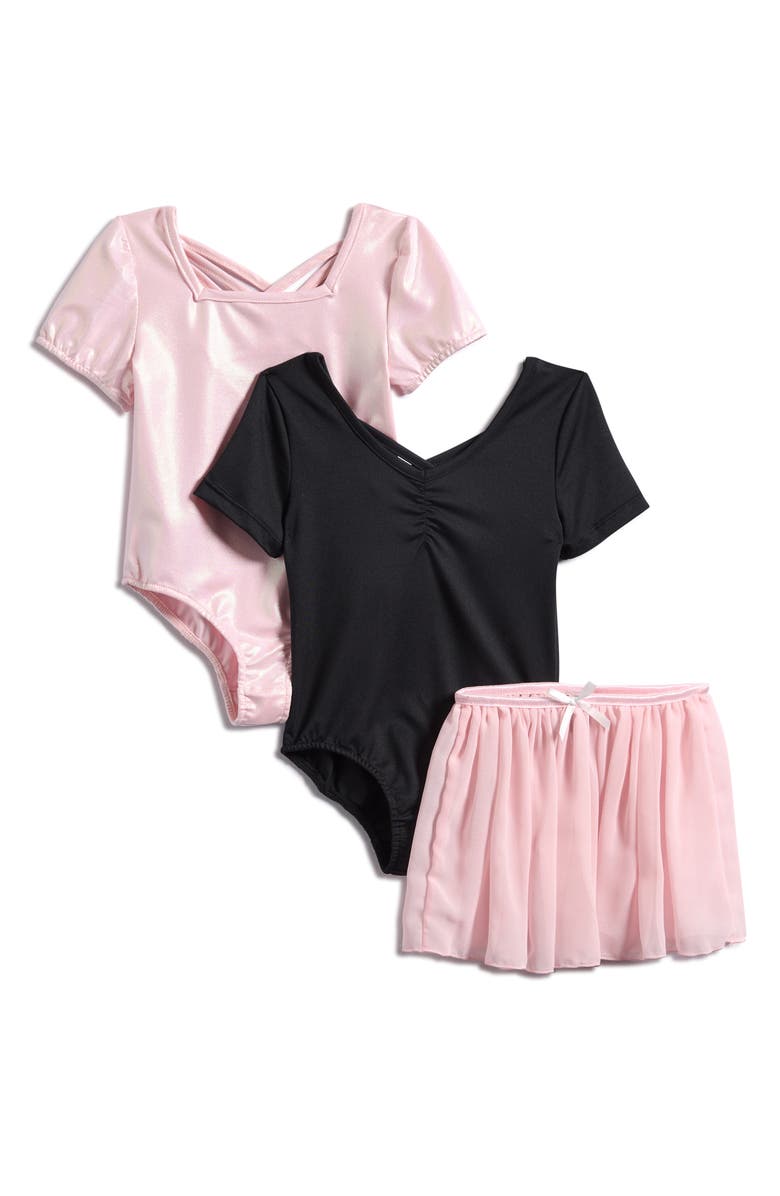 Nicole Miller Kids' 3-Piece Leotard & Tutu Ballet Set, Main, color,