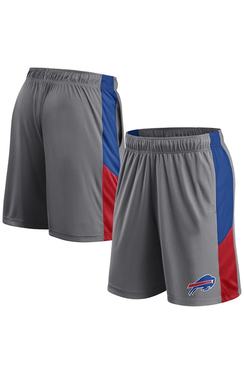 FANATICS Men's Fanatics Branded Gray Buffalo Bills Primary Logo Shorts, Alternate, color, 