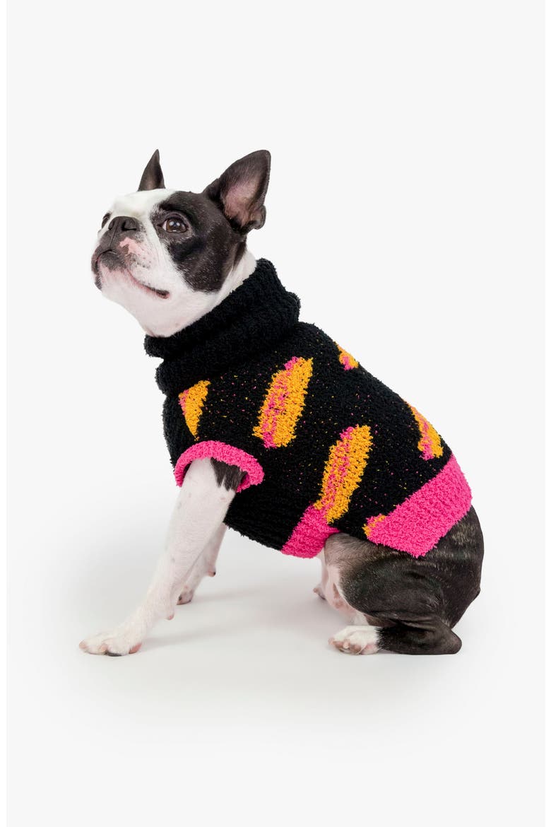 Hot Doggie Turtleneck Pet Sweater, Alternate, color, BLACK