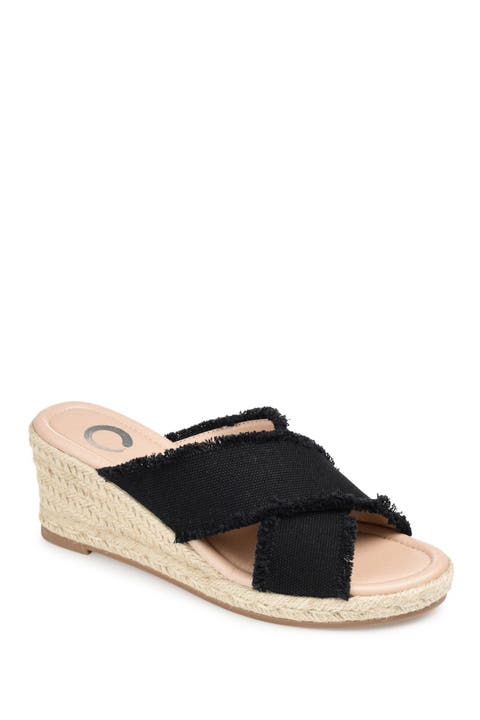 JOURNEE Shanni Slip-On Espadrille Wedge Sandal (Women)