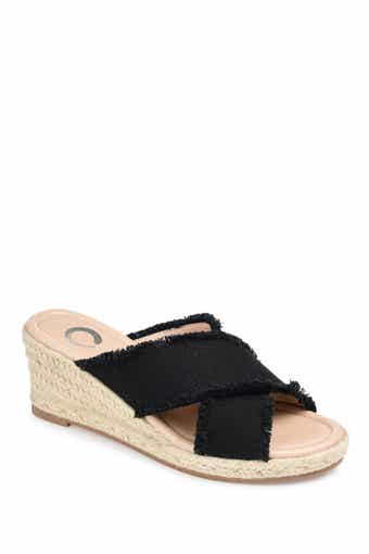 Journee Collection JOURNEE Shanni Slip-On Espadrille Wedge Sandal