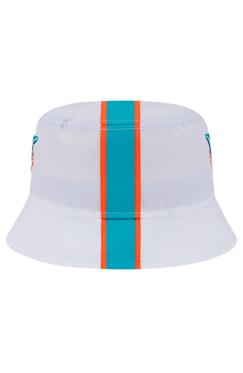 New Era Men's New Era White Miami Dolphins Helmet Bucket Hat, Alternate, color, White