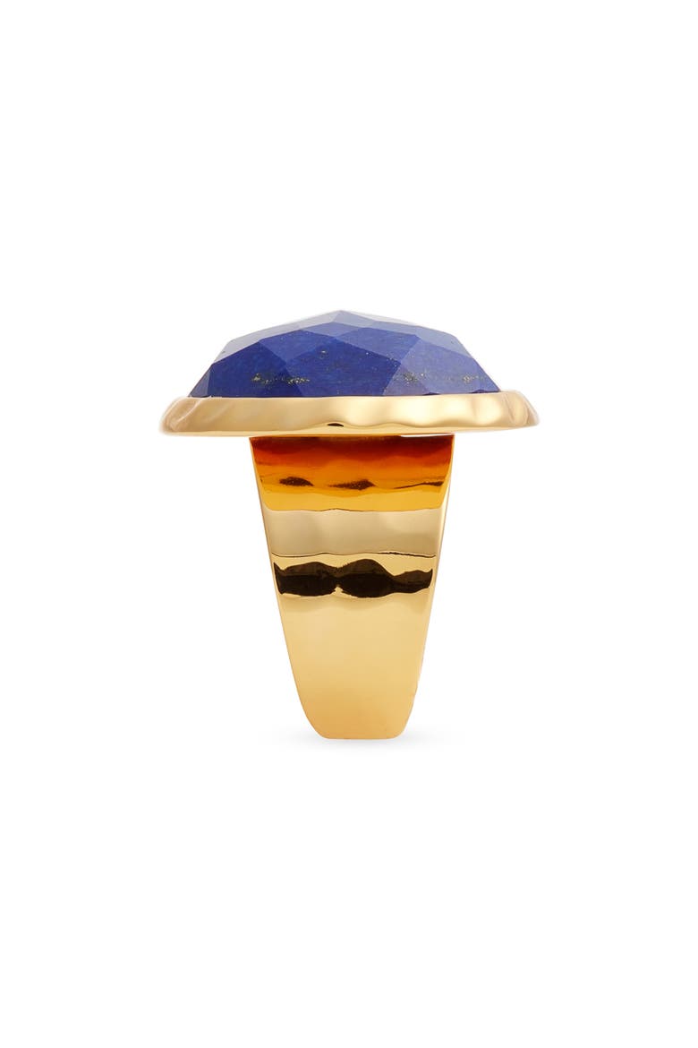 Semiprecious Stone Adjustable Ring, Alternate, color, BLUE