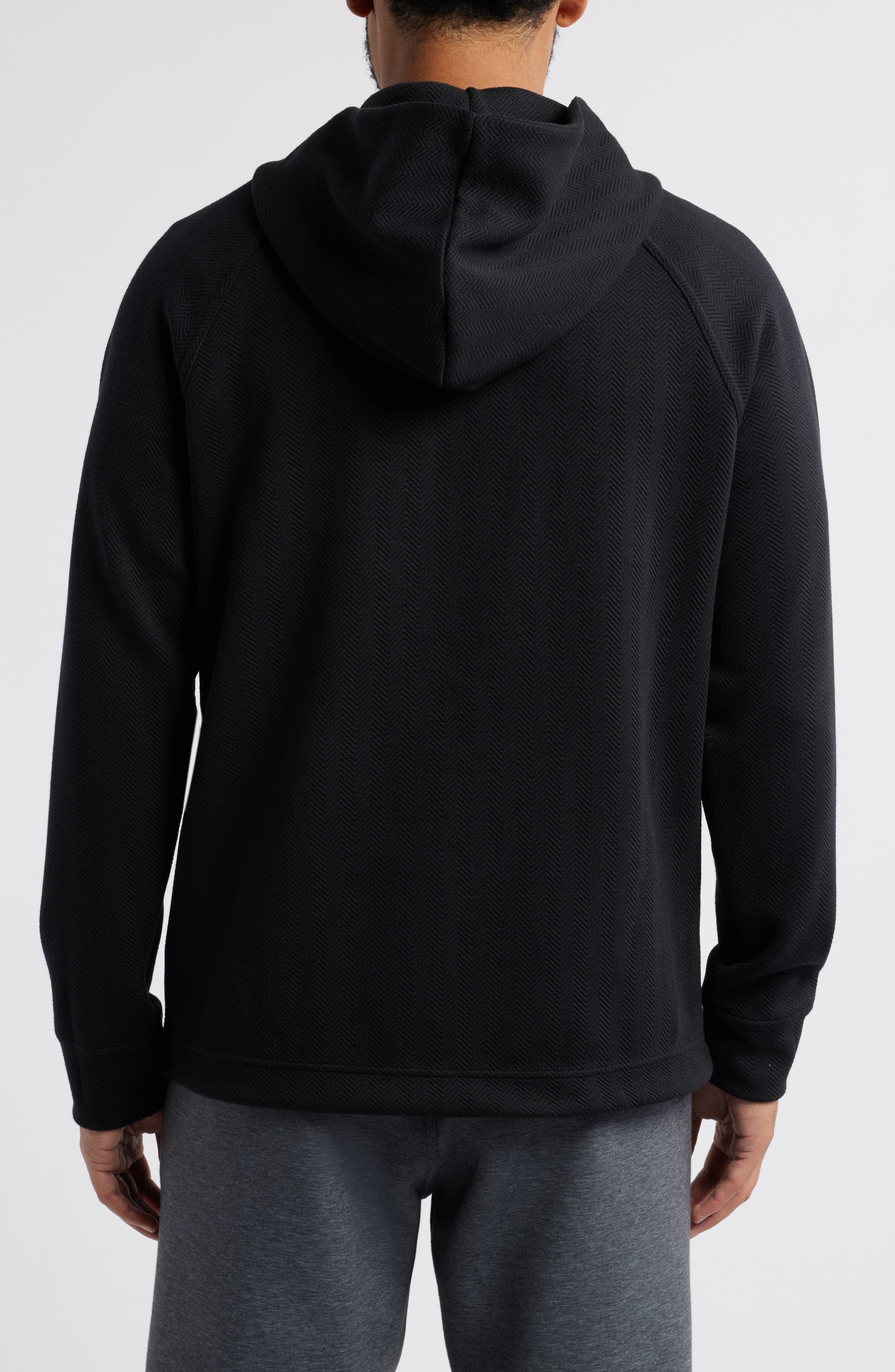 Zella Edge Chevron Jacquard Hoodie (Men) | Nordstromrack