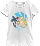Barbie Girls' Retro Tropical Portrait T-Shirt