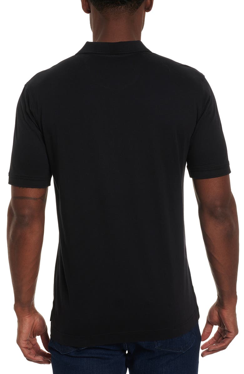 Robert Graham Stone Trail Short Sleeve Knit Polo, Alternate, color, 