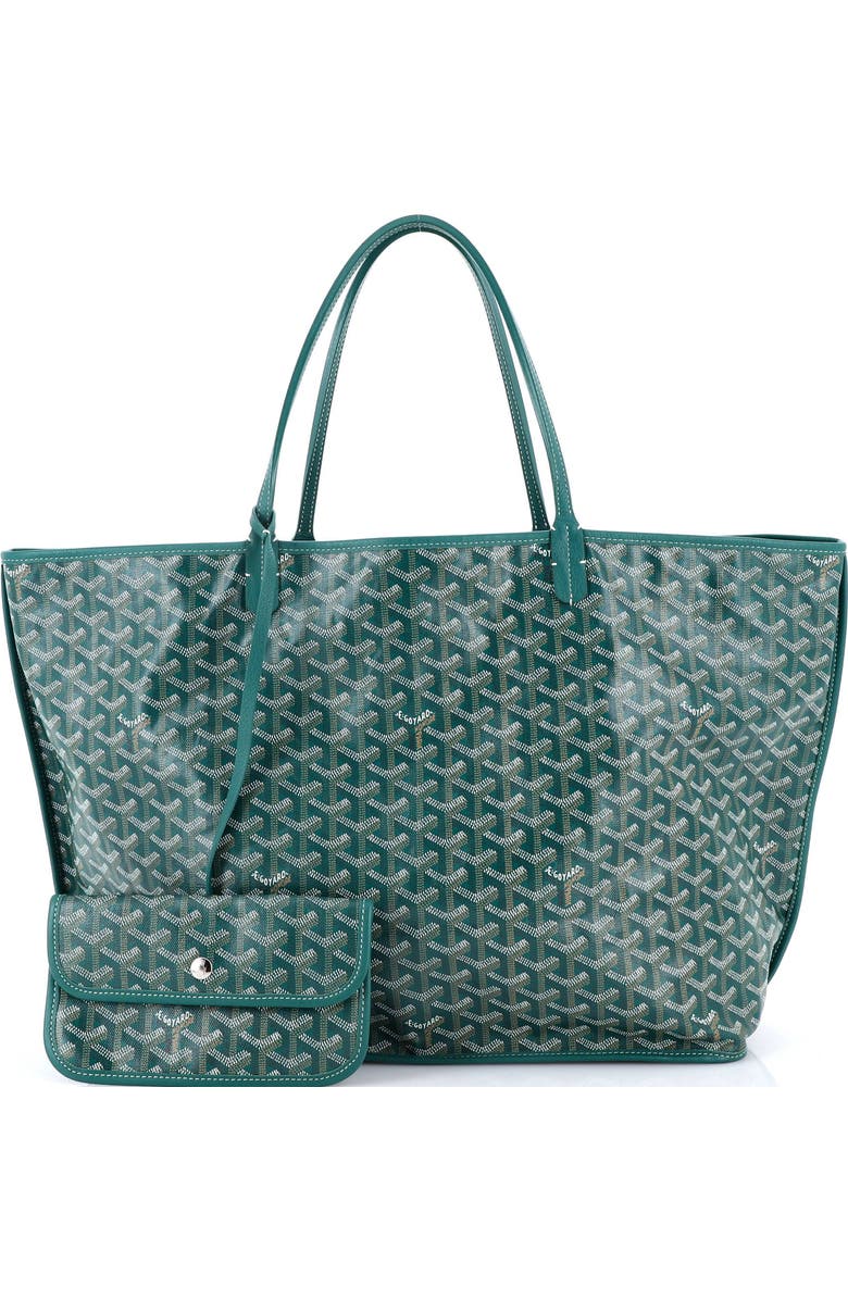 Pre-Owned Goyard Anjou Reversible Tote Coated Canvas GM, Alternate, color, Green