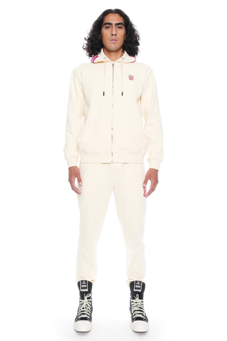 Cotton French Terry Sweatpants, Alternate, color, WINTER WHITE