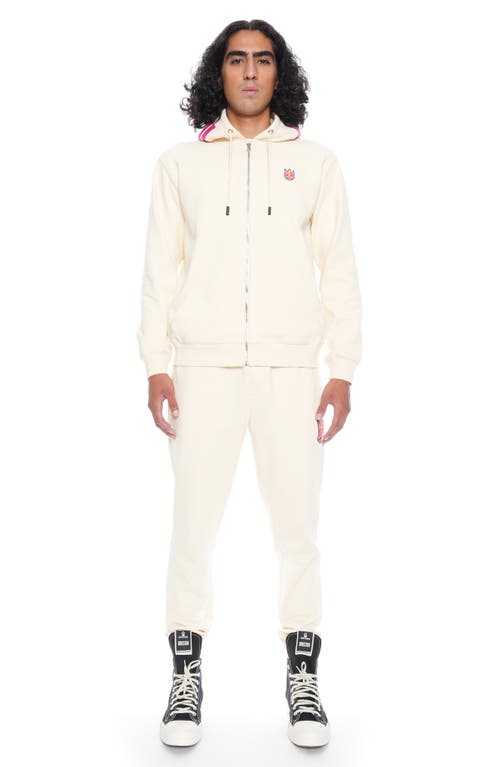 Cult Of Individuality Cotton French Terry Sweatpants In Winter White