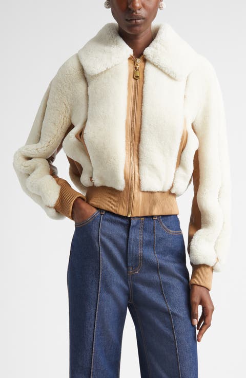 Hypnotic Genuine Shearling Bomber Jacket