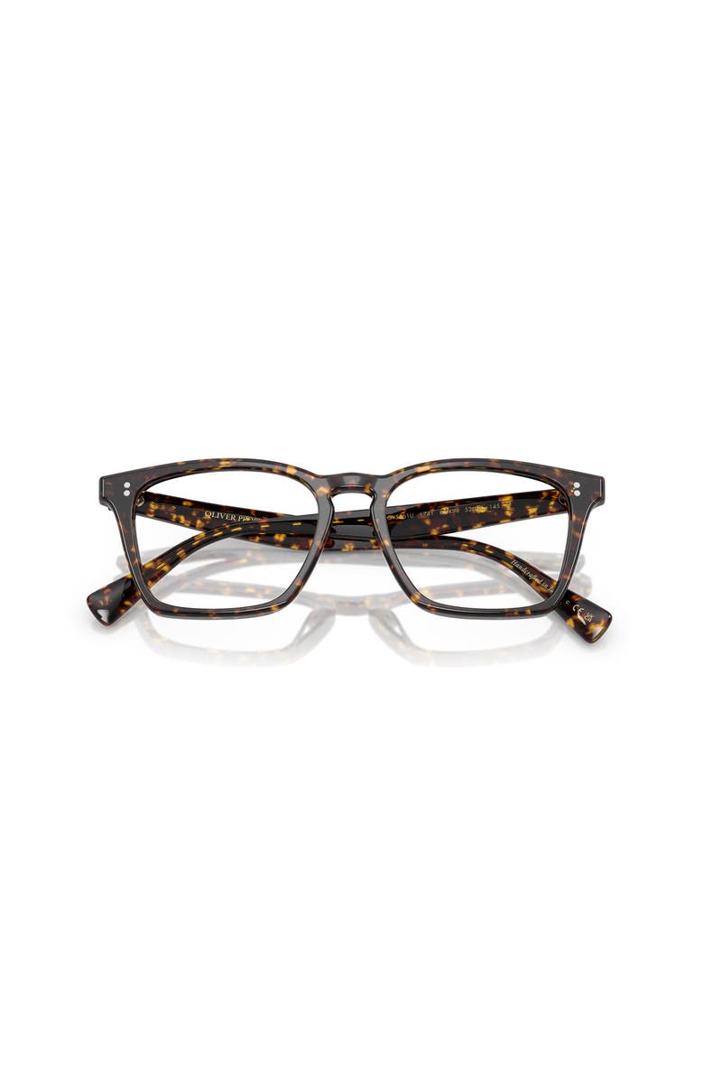 Oliver Peoples 52mm Rectangle optical glasses, Alternate, color, Tortoise