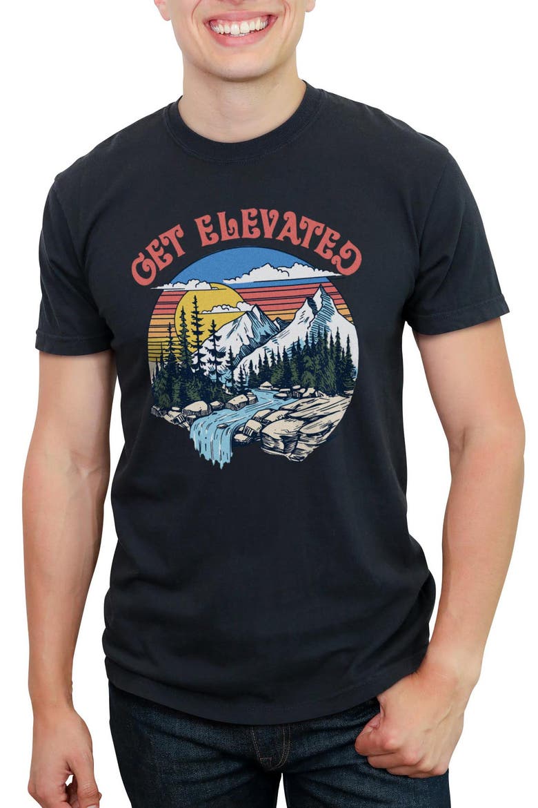 Men's Lost Gods Get Elevated  Graphic T-Shirt, Main, color, Black