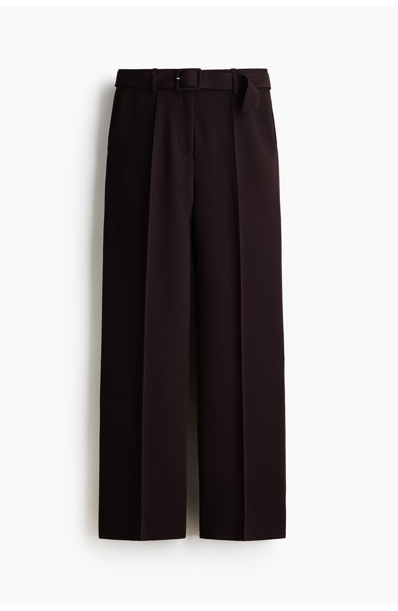 H&M Belted Tailored Trousers, Main, color, 