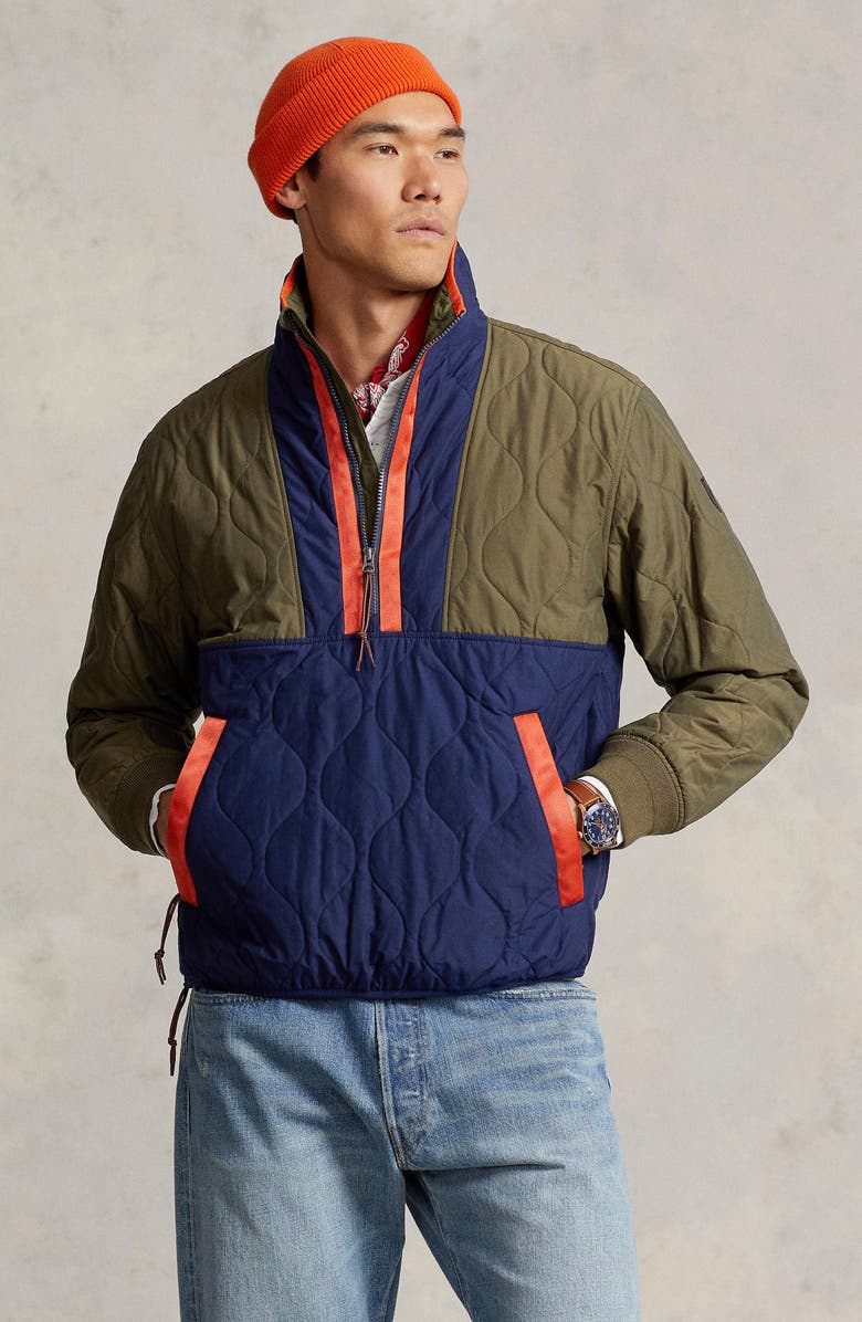 Polo Ralph Lauren Water Repellent Quilted Anorak, Alternate, color,