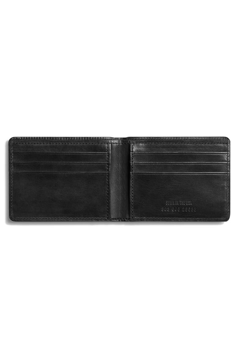 Harness Slim 2.0 Bifold Leather Wallet, Alternate, color, BLACK
