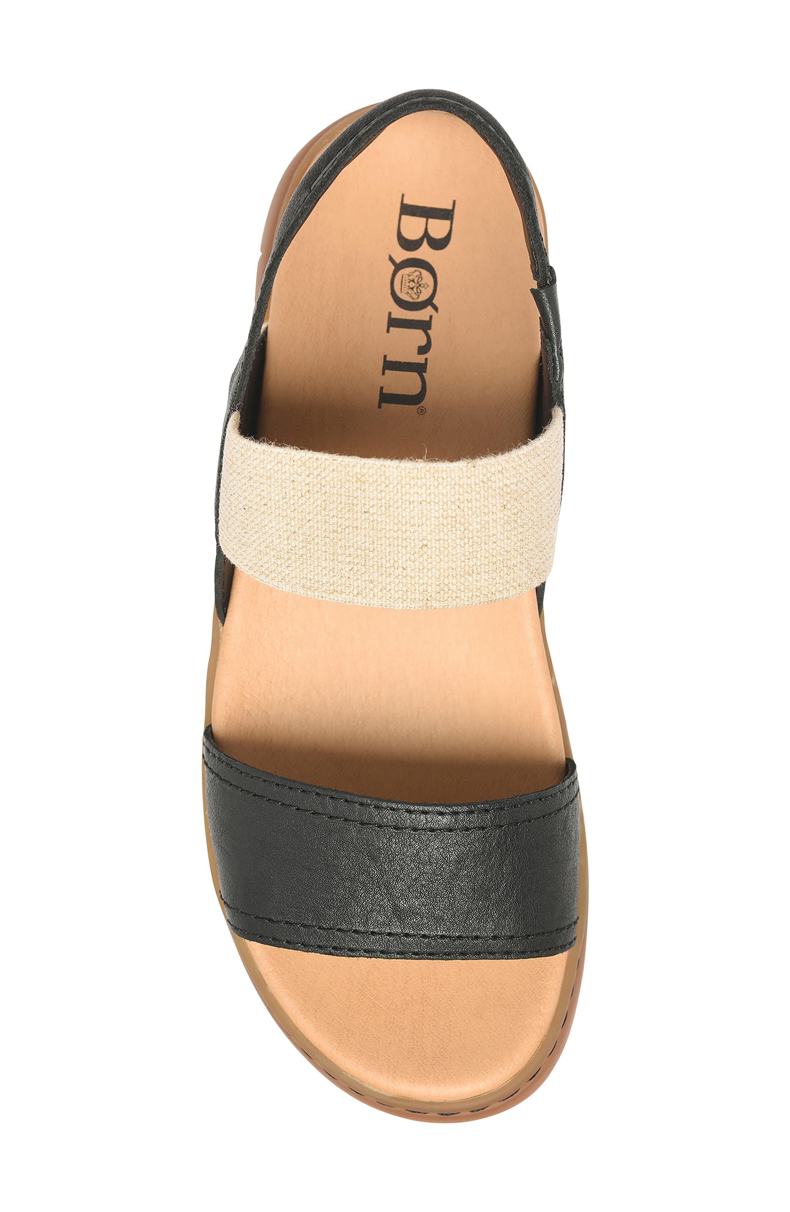 Børn Amabel Slingback Sandal, Alternate, color, Black Leather