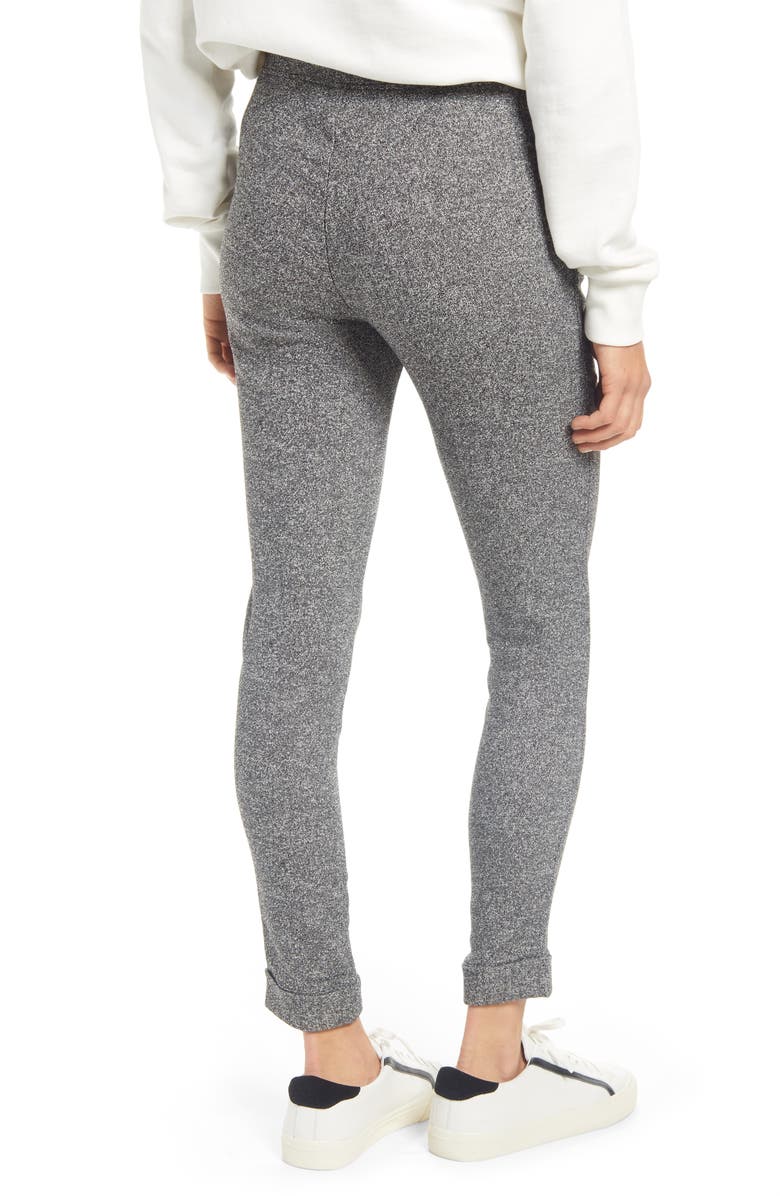 Hue Cuff Tweed Leggings, Alternate, color,