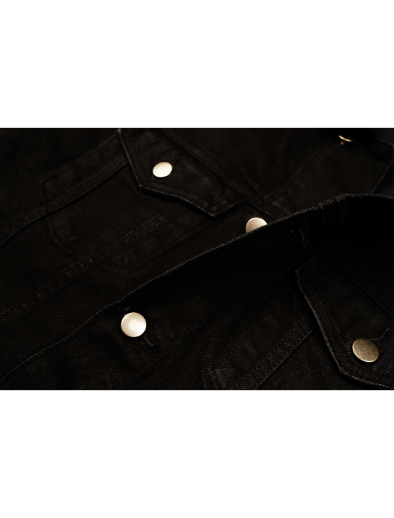Black Denim Jacket - image 2
