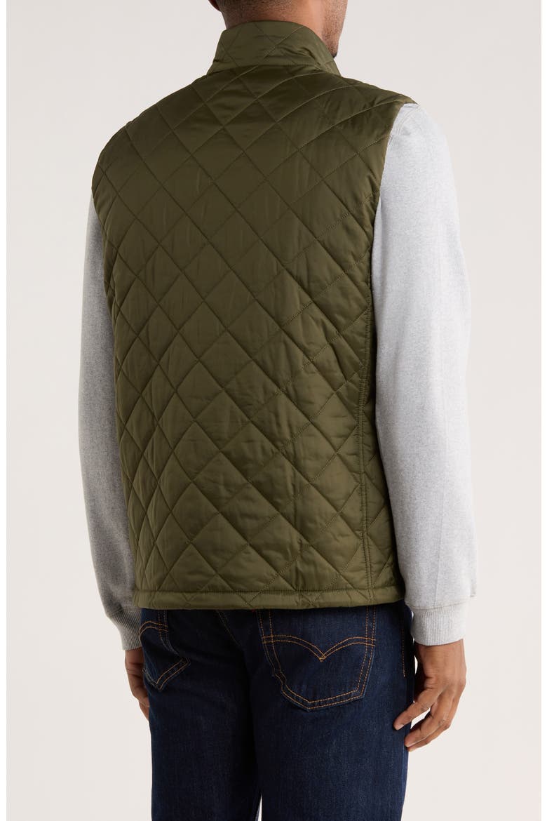 Monty Quilted Nylon Vest, Alternate, color, OLIVE