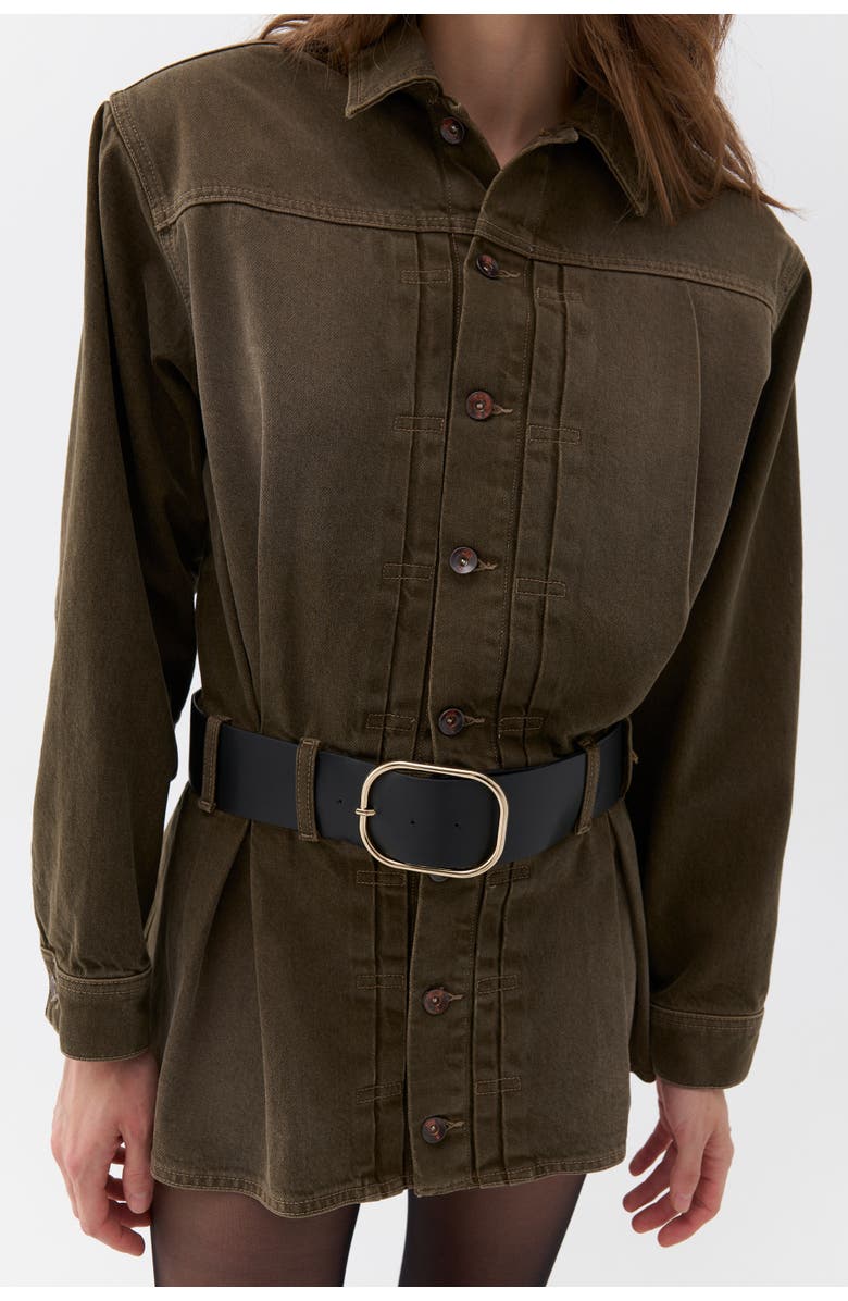 Nocturne Belted Mini Shirt Dress, Alternate, color, 