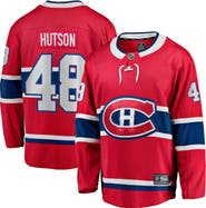 FANATICS Men's Fanatics Lane Hutson Red Montreal Canadiens Home Breakaway Jersey