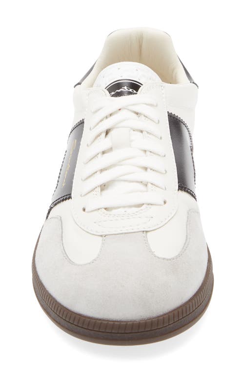 Santoni Round Toe Low-top Casual Shoes In White