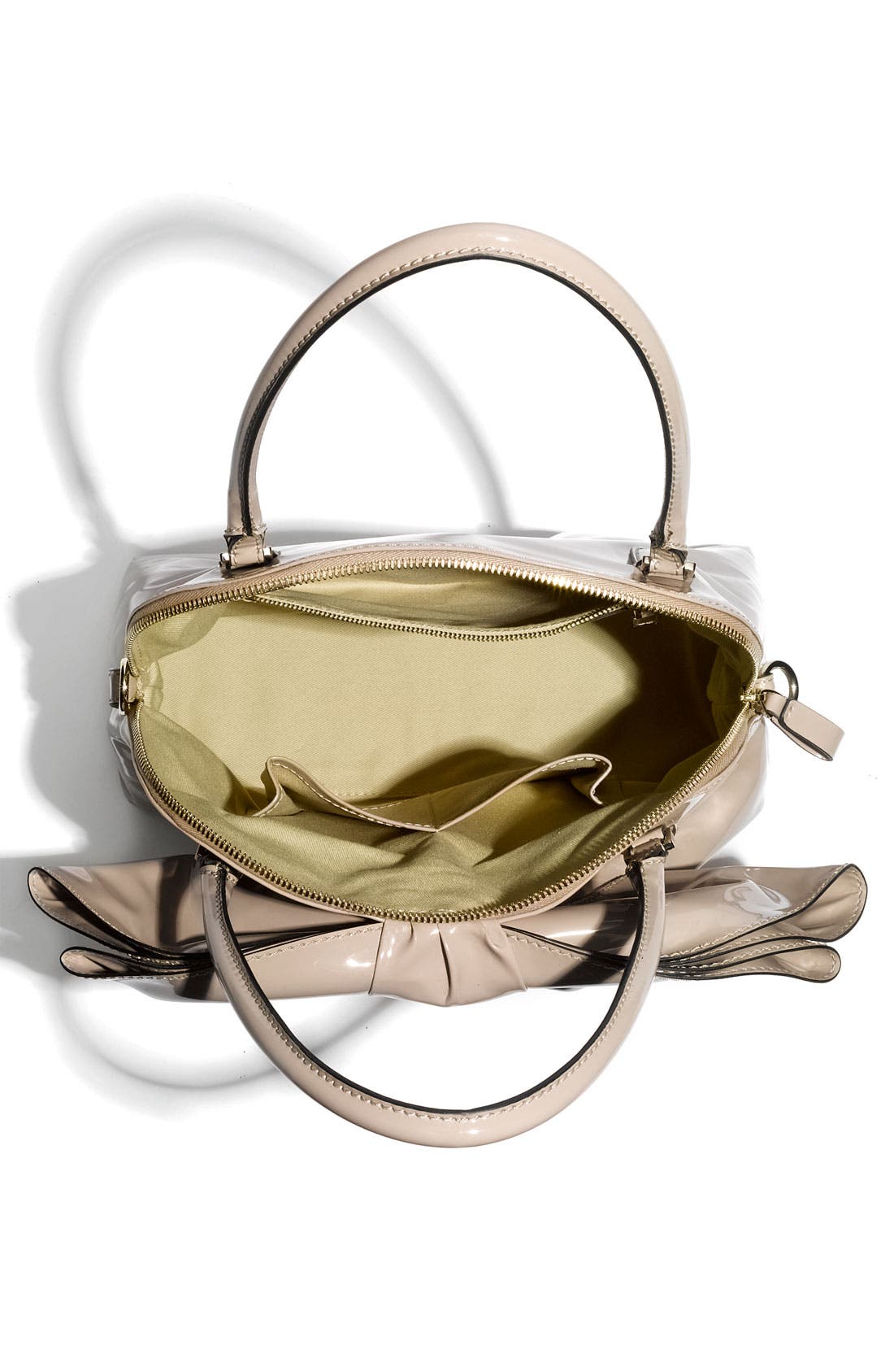 'Lacca Bow' Dome Handbag, Alternate, color, BLUSH