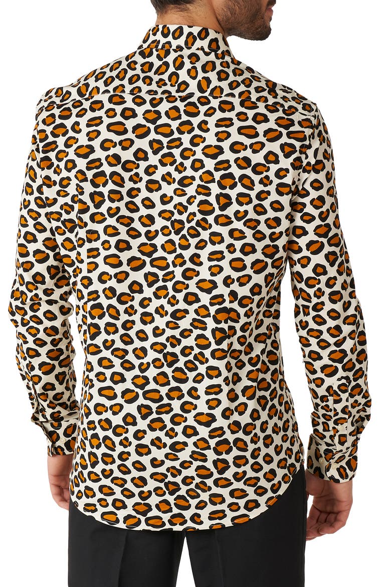 The Jag Trim Fit Button-Up Shirt, Alternate, color, BEIGE
