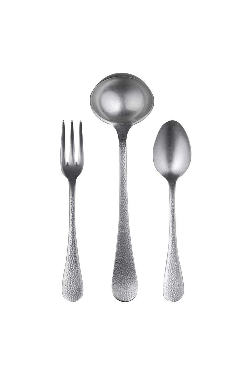 Mepra Epoque Serving Set - 3 Pieces, Main, color, Pewter Silver