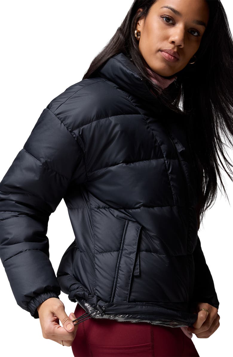 Columbia Pike Lake II Water Repellent Insulated Puffer Coat, Alternate, color, Black