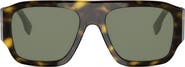 Fendi Diagonal 54mm Rectangular Sunglasses