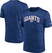 Nike Men's Nike Royal New York Giants Sideline Velocity Athletic Stack Performance T-Shirt