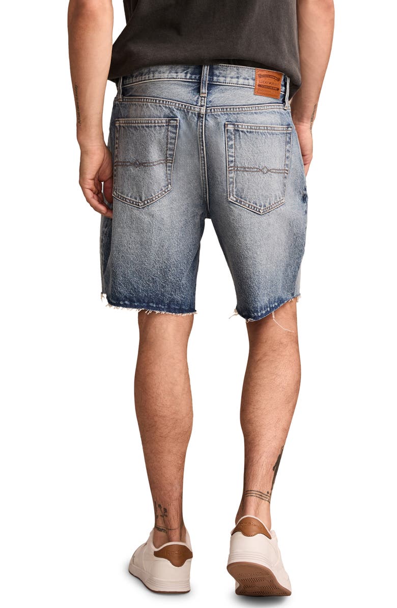 Lucky Brand Loose Cutoff Denim Shorts, Alternate, color, Sunset