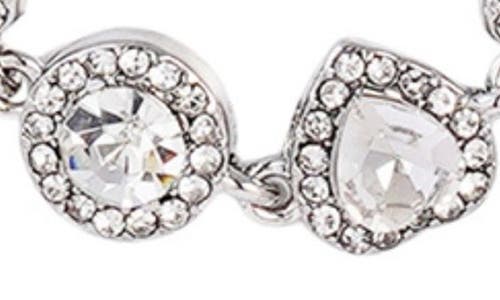 Adornia Crystal Halo Station Necklace